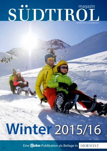 Südtirol Magazin Winter 2015/16 - Die Welt