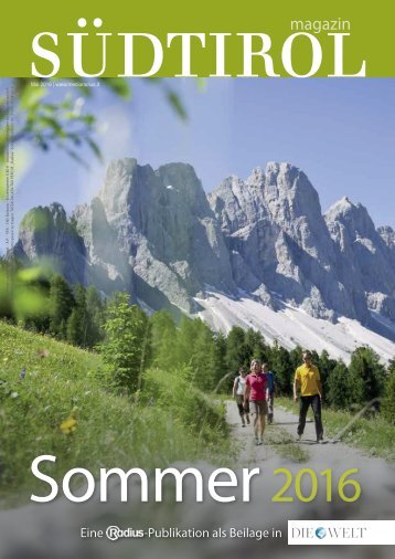 Südtirol Magazin Sommer 2016 - Die Welt