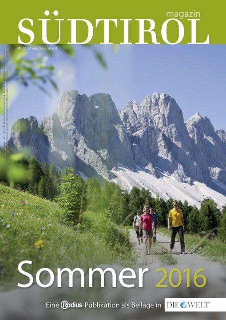 Südtirol Magazin Sommer 2016 - Die Welt