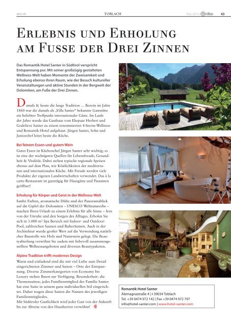 Südtirol Magazin Sommer 2016 - Die Welt