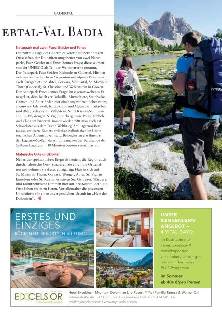 Südtirol Magazin Sommer 2016 - Die Welt