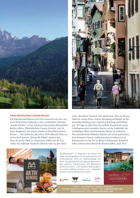 Südtirol Magazin Sommer 2016 - Die Welt