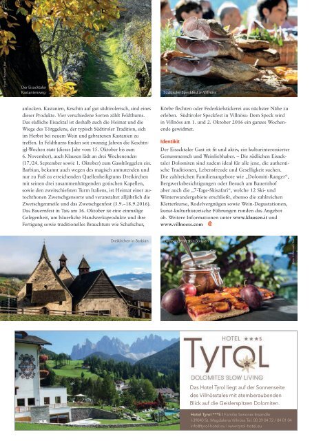 Südtirol Magazin Sommer 2016 - Die Welt