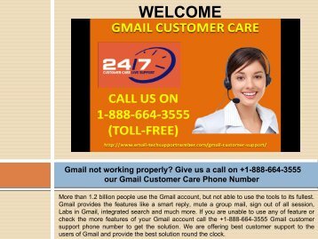 Can’t send emails from Gmail? Contact us +1-888-664-3555 through our Gmail customer care number
