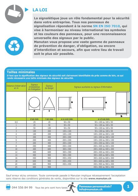 Signalétique 2018