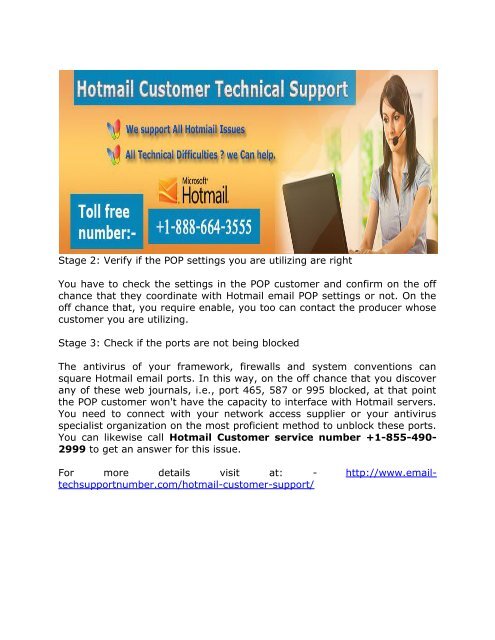 How to Resolve POP Client Sending and Receiving Problem of Hotmail email call 1-888-664-3555