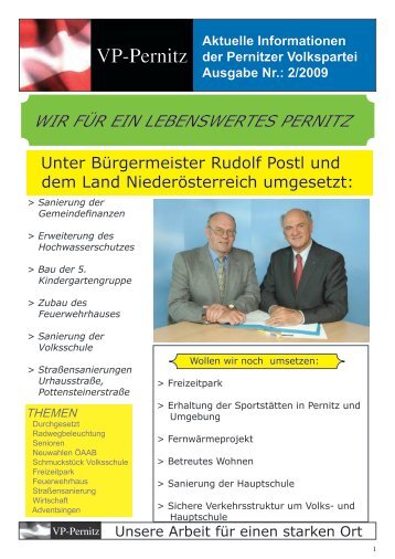 Pernitz über Arbeits - Volkspartei Niederösterreich