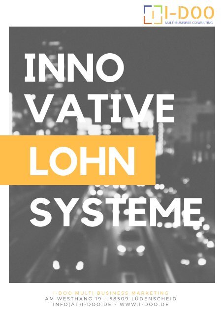 I-DOO Ínnovative Lohnsysteme