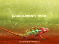 Business Stationery Printing - Chameleon Print Group 