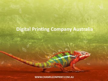 Digital Printing Company Australia - Chameleon Print Group 