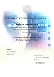 Estrazione delle minutiae da una struttura vascolare retinica