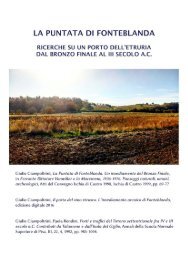 La Puntata di Fonteblanda. Ricerche su un porto dell'Etruria dal Bronzo Finale al III secolo a.C., con contributi di Giulio Ciampoltrini e Paola Rendini