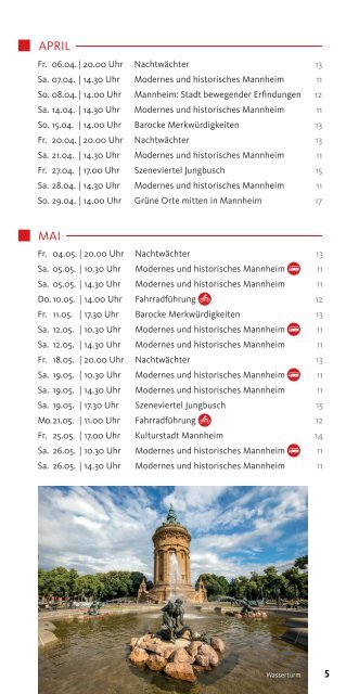 Mannheim Stadtführungen 2018