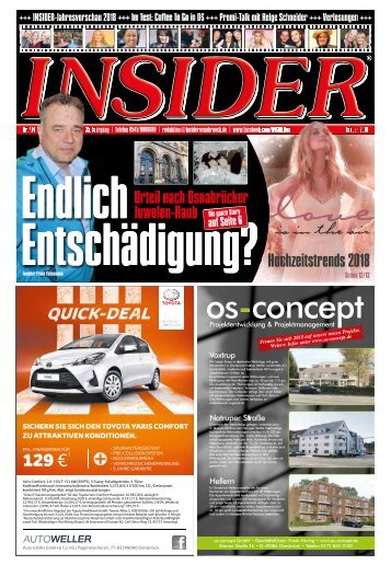 INSIDER Osnabrück // Januar 2018 // No. 414