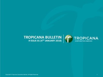 Tropicana Bulletin Issue 01