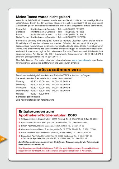 Feldatal - digitale Broschüre 2018