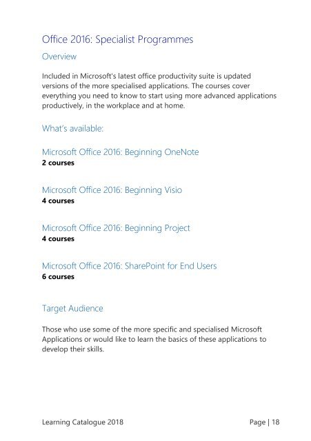Learning Catalogue FINAL 17.12.17