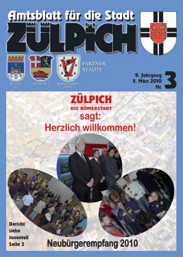 Sonntag, 28. März, 13 bis 18 Uhr Verkaufsoffener ... - Stadt Zülpich