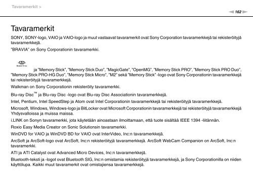 Sony VPCEB2E4E - VPCEB2E4E Mode d'emploi Finlandais