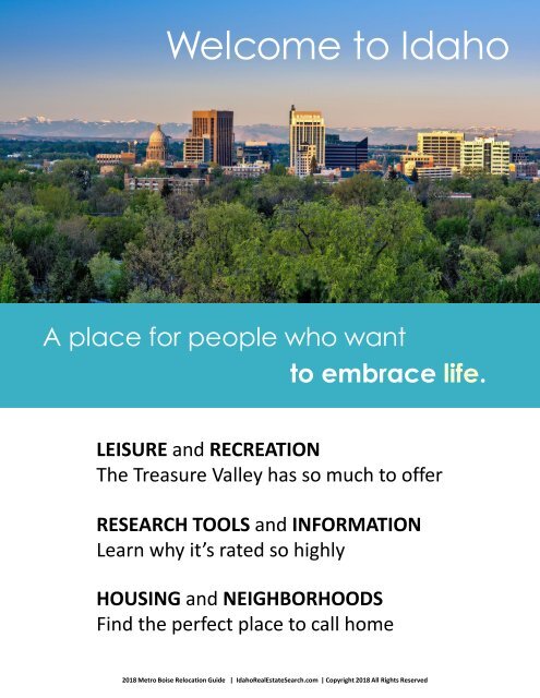 Boise Relocation Guide 2018