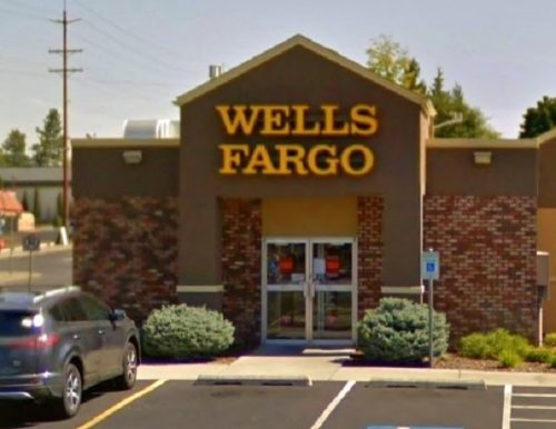 Wells Fargo Bank and ATM N Monroe St near Spokane dentist Max H. Molgard Jr, DDS, FACP