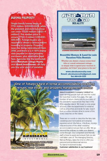 Discover Trinidad & Tobago 2016 — 25th Anniversary Edition