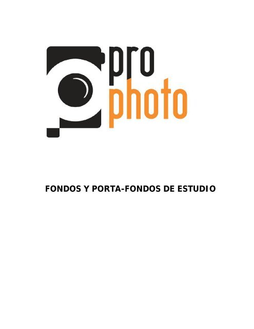 Catalogo ProPhoto actualizado al 4-Enero-2018