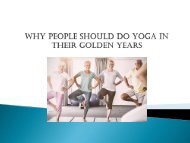 Why People Should Do Yoga in Their Golden Years