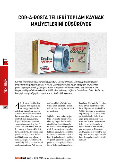  Nalbur Teknik Dergisi  Ocak 2018 Sayısı