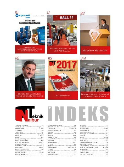  Nalbur Teknik Dergisi  Ocak 2018 Sayısı