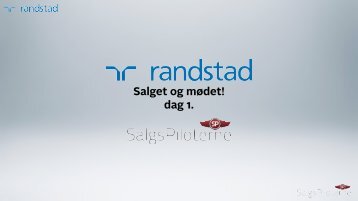 salgspiloterne modul 1