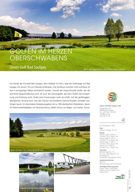 Golfland Baden-Württemberg 2018 - Schönes Spiel auf 90 Plätzen