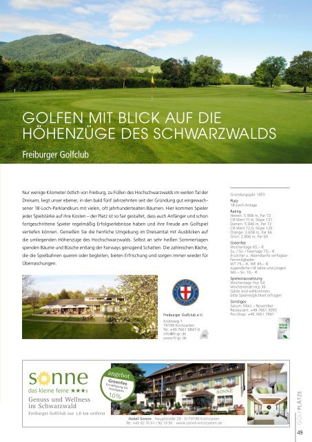 Golfland Baden-Württemberg 2018 - Schönes Spiel auf 90 Plätzen