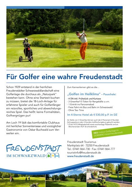 Golfland Baden-Württemberg 2018 - Schönes Spiel auf 90 Plätzen