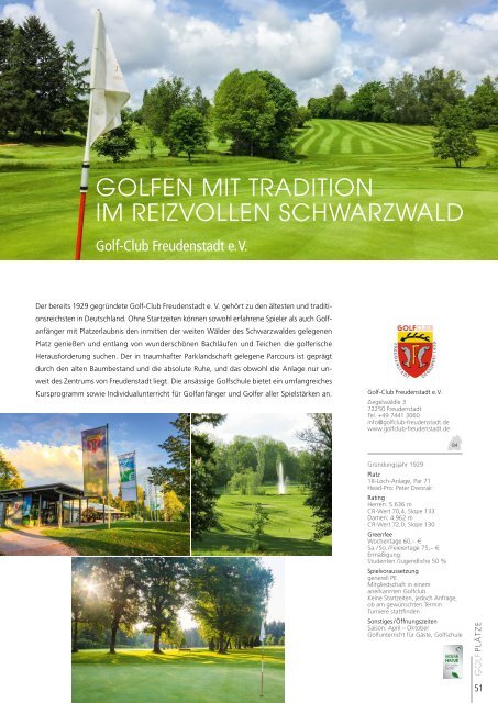 Golfland Baden-Württemberg 2018 - Schönes Spiel auf 90 Plätzen