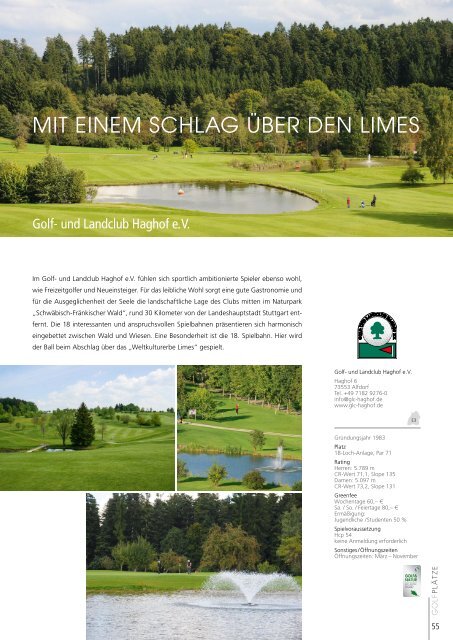 Golfland Baden-Württemberg 2018 - Schönes Spiel auf 90 Plätzen