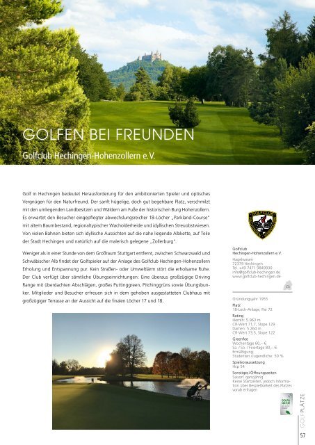 Golfland Baden-Württemberg 2018 - Schönes Spiel auf 90 Plätzen