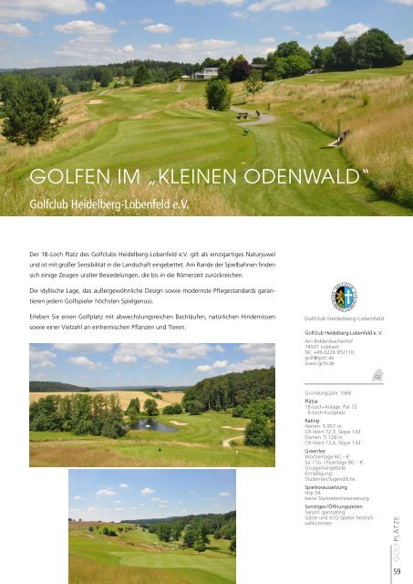 Golfland Baden-Württemberg 2018 - Schönes Spiel auf 90 Plätzen