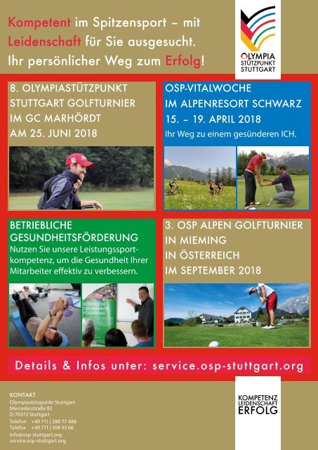 Golfland Baden-Württemberg 2018 - Schönes Spiel auf 90 Plätzen