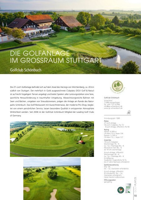 Golfland Baden-Württemberg 2018 - Schönes Spiel auf 90 Plätzen