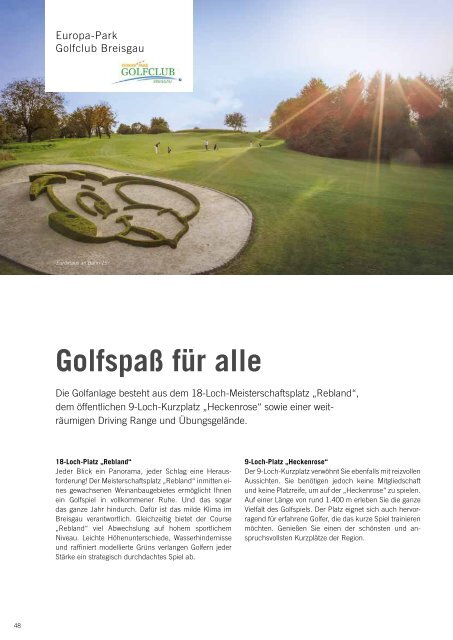 Das Magazin für den Schwarzwald- und Elsass-Golfurlaub 2018