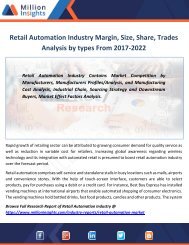 Retail Automation Industry Margin, Size, Share, Trades Analysis by types From 2017-2022