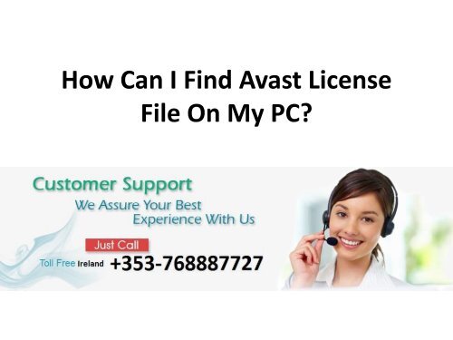 How Can I Find Avast License File On My PC