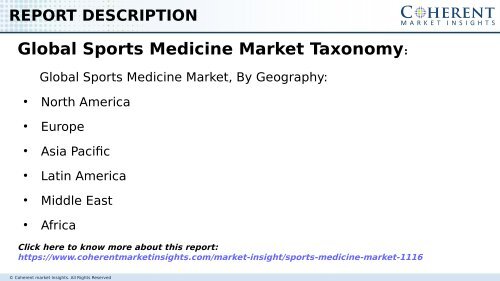 Global Sports Medicine Market - Global Opportunity Analysis, 2025