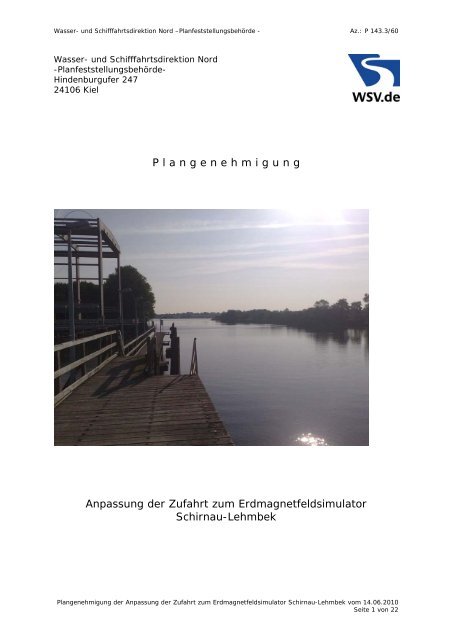 pdf - Wasser- und Schifffahrtsdirektion Nord