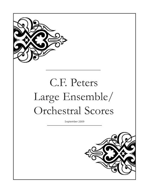 Full Scores - Peters Edition Ltd