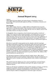 NETZ Bangladesch Annual Report 2014