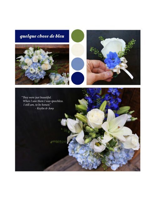 Lookbook de mariages par Montreal fleuriste Le Bouquet St Laurent