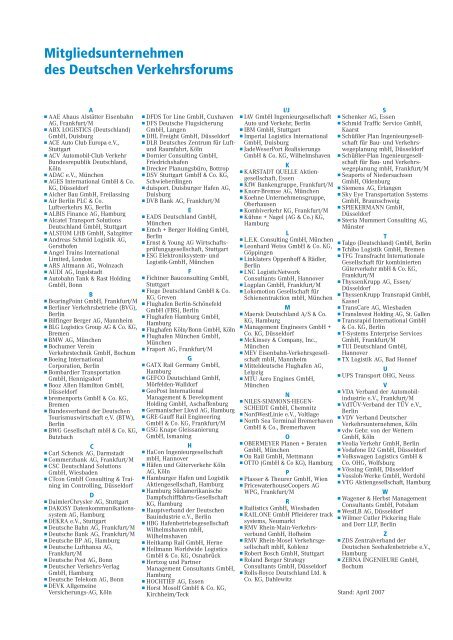 Mobilität für Deutschland - Deutsches Verkehrsforum