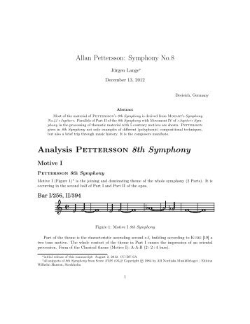 (pdf) AP-Symphony No.8 en - Allan Pettersson Fanpage